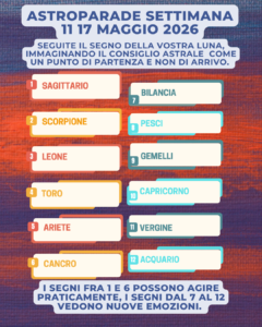 oroscopo settimana 11 17 maggio 2026